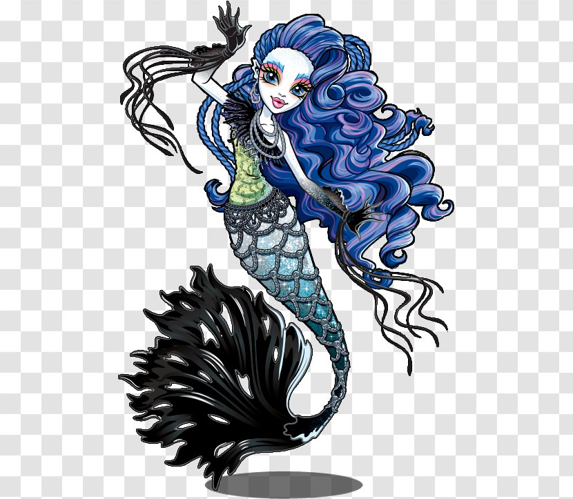 Monster High Spectra Vondergeist Kiyomi Haunterly Mermaid Ghoul - Original Ghouls Collection Transparent PNG