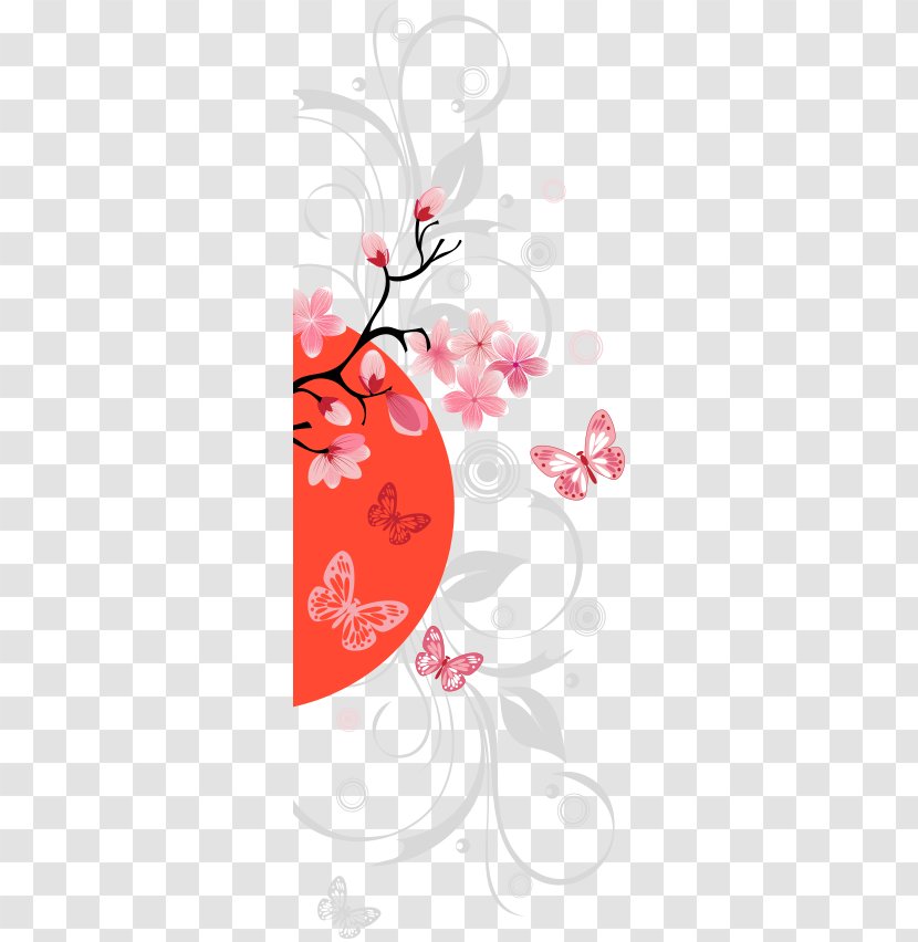 Japan Vector Building Art - Cherry Blossom - Japanese Bud Transparent PNG