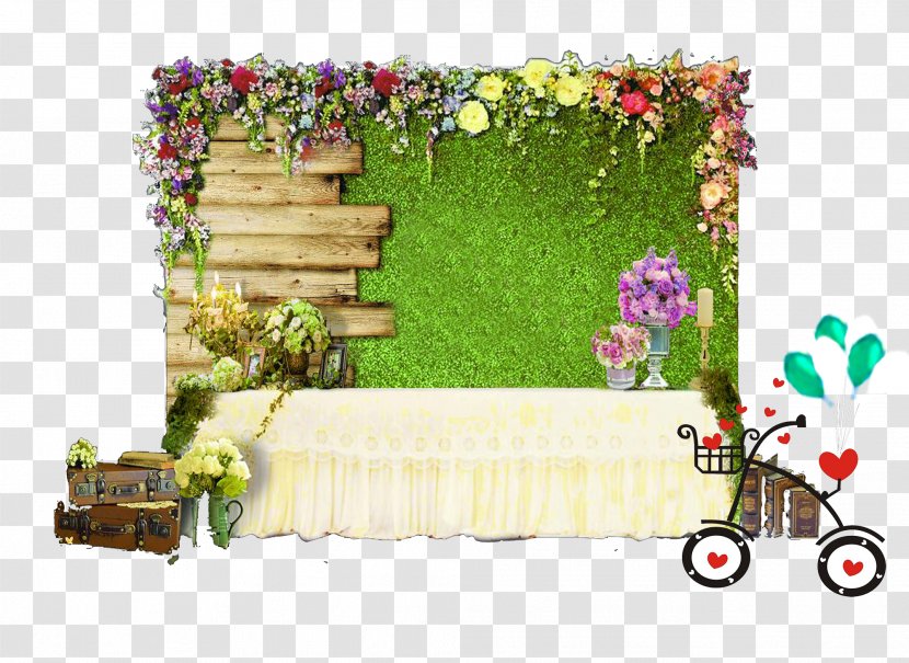 Sen-based Theme Wedding Attendance Area - Backyard Transparent PNG