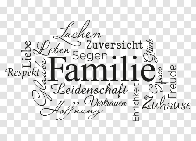 Family Quotation Saying Happiness Wall Decal - Joy Transparent PNG