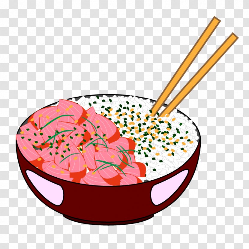 Poke Cuisine Of Hawaii Bowl Sushi Rice - Cookware And Bakeware Transparent PNG