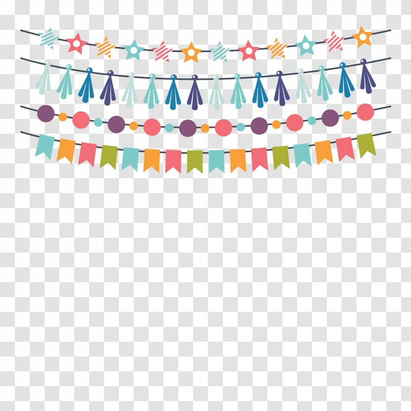 Clip Art Birthday Garland Party - Area Transparent PNG