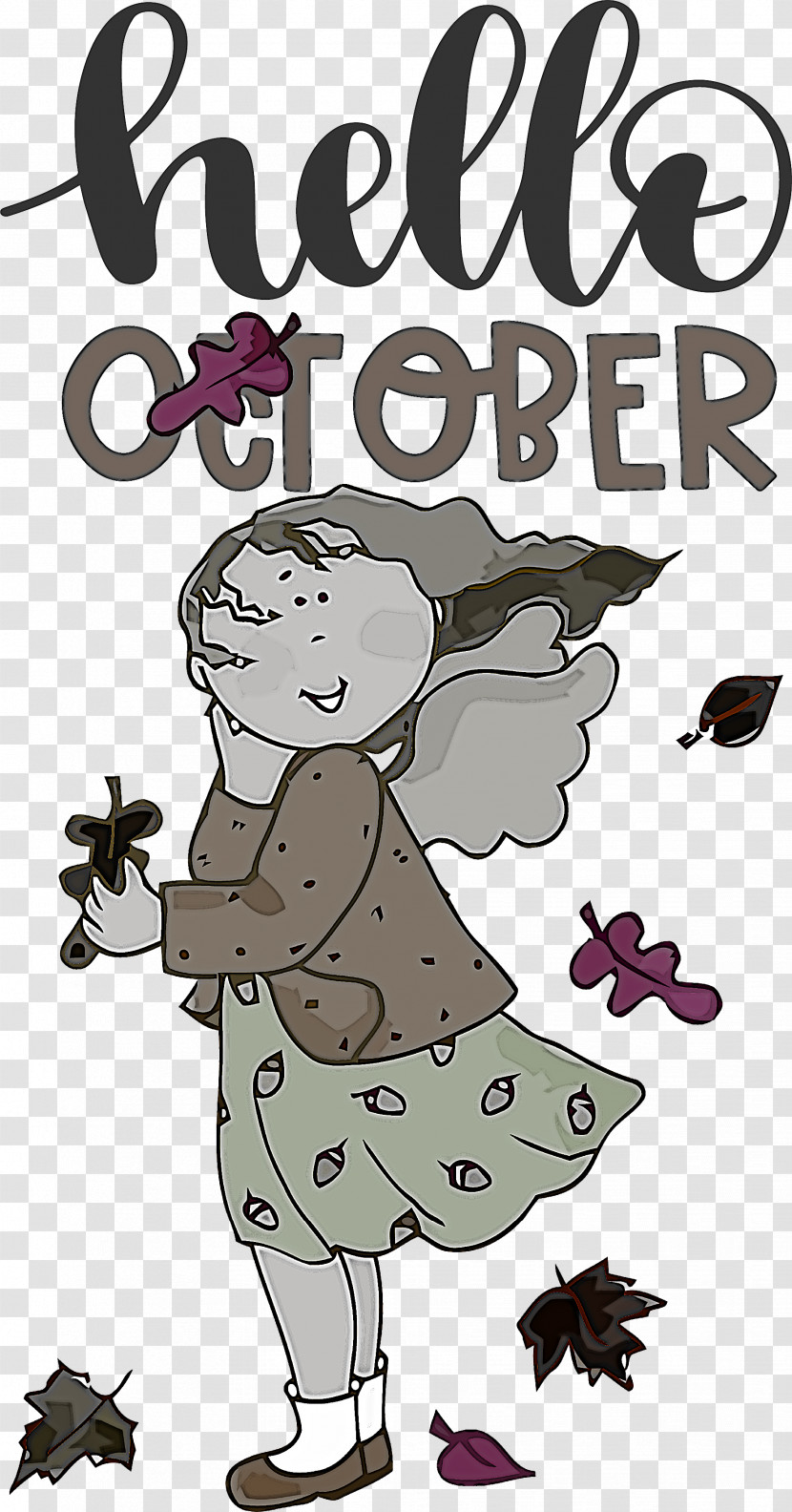 Hello October Autumn Transparent PNG