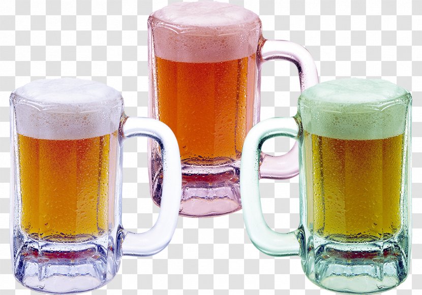 Lager Wheat Beer Cocktail Soft Drink - Pint Glass - Creative Dinner Transparent PNG