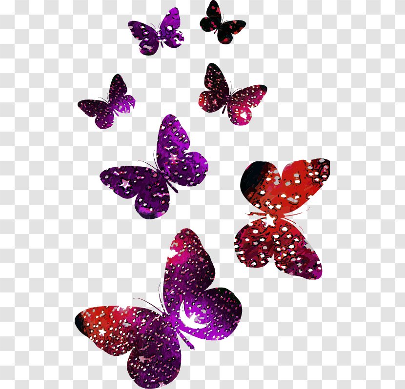 Butterfly Logo - Magenta - Abstract Colorful Pattern Transparent PNG