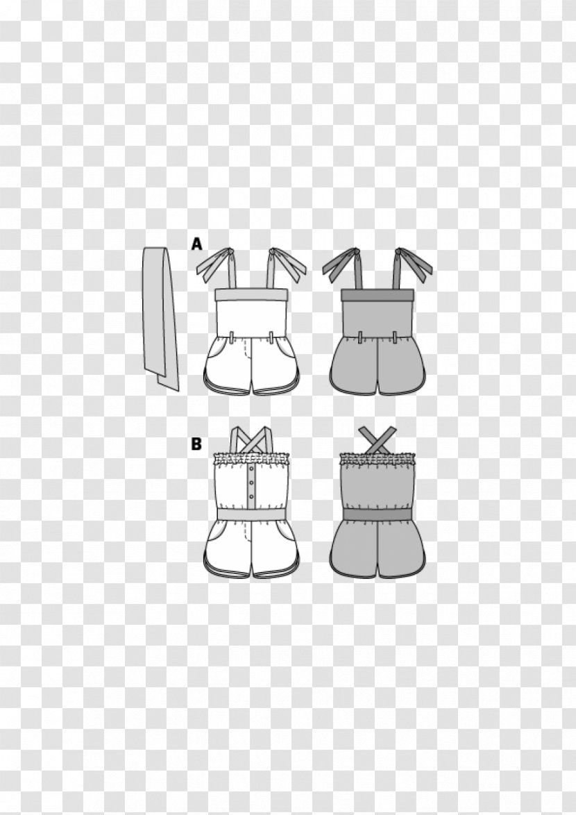 Clothing Burda Style White Overall - Human Back - Tableware Transparent PNG