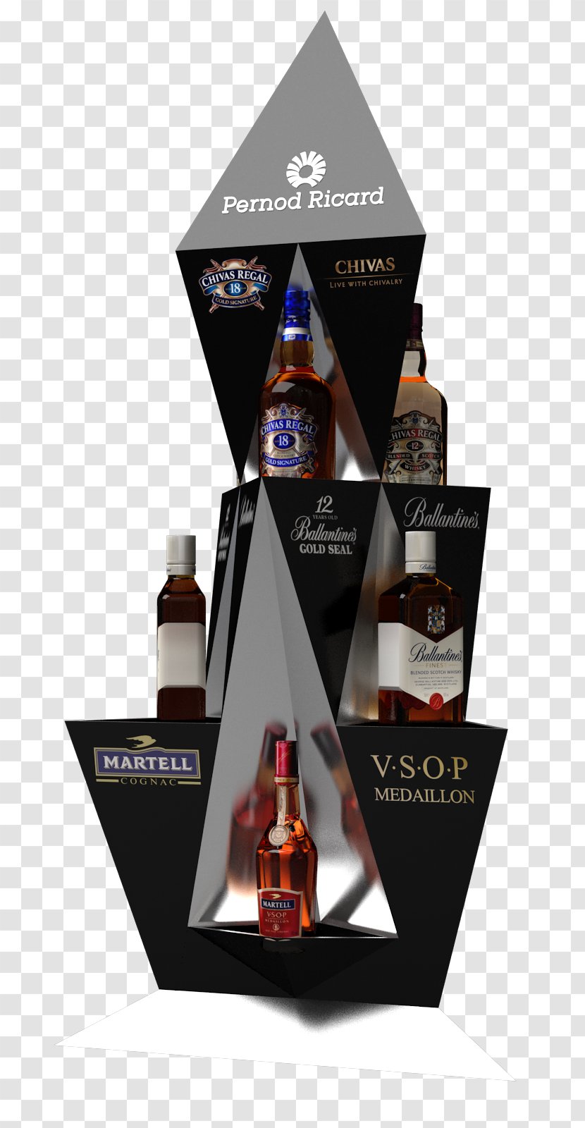 Liqueur Point Of Sale Display Liquor - Distilled Beverage - Shelf Transparent PNG