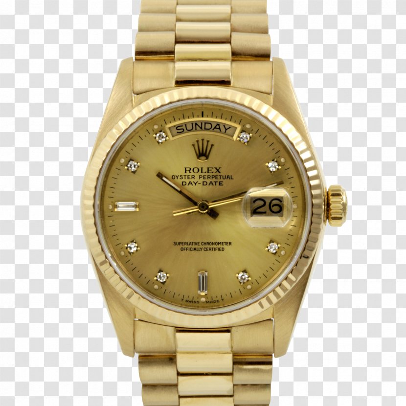Rolex Datejust Day-Date Watch Jewellery - Colored Gold Transparent PNG