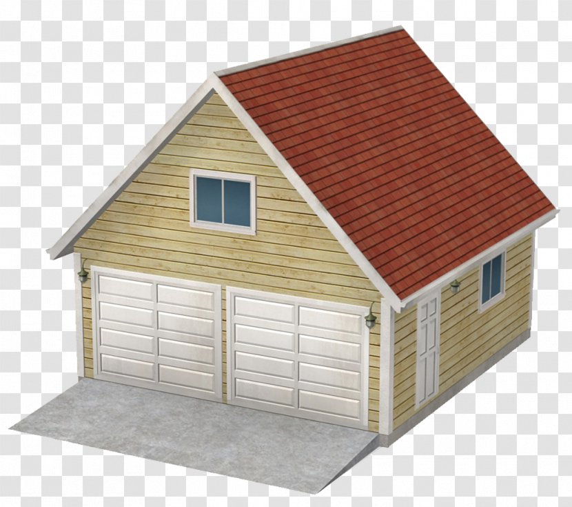 Roof Garage Brick Tile - Siding - Red Parking Transparent PNG
