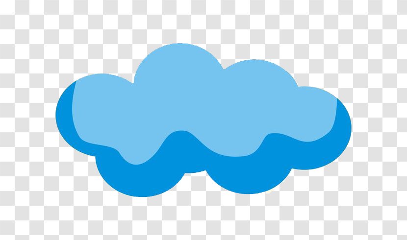 Cloud Euclidean Vector Icon - Blue - Fresh Weather Clouds Transparent PNG