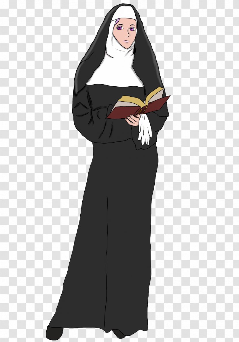 Robe Abbess Costume Illustration Cartoon - Sleeve Transparent PNG