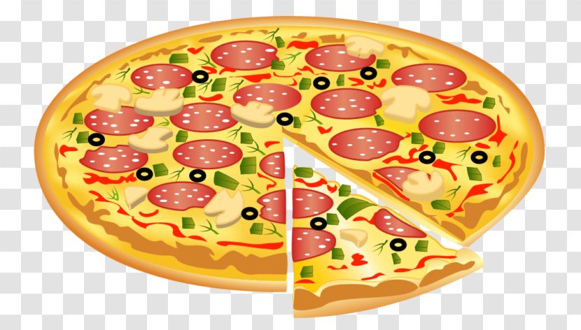 Sicilian Pizza Italian Cuisine Fast Food Clip Art - California Style Transparent PNG