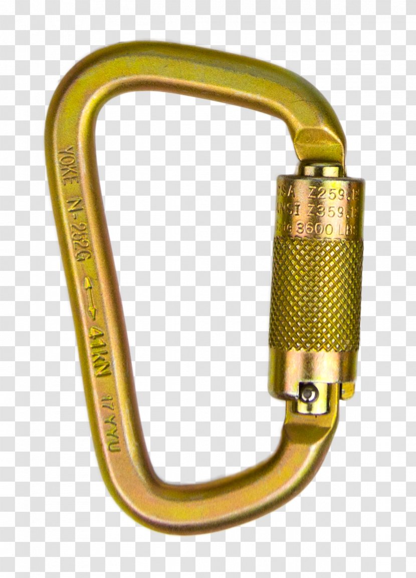 Carabiner Fall Arrest Personal Protective Equipment Falling Steel - Com Transparent PNG