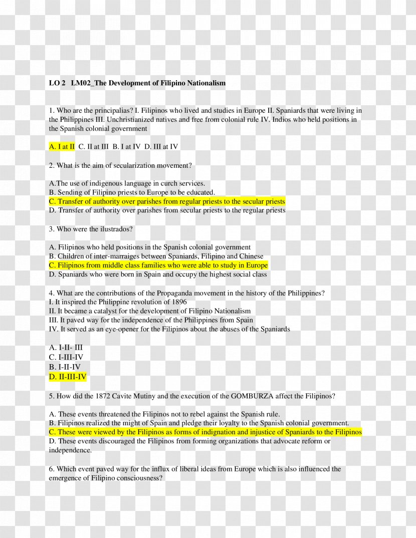Paper Document Yellow Area Font - Philippines Transparent PNG