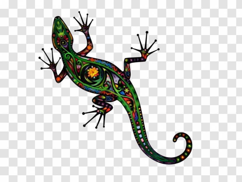 Wall Decal Lizard - Gecko - Tail Transparent PNG