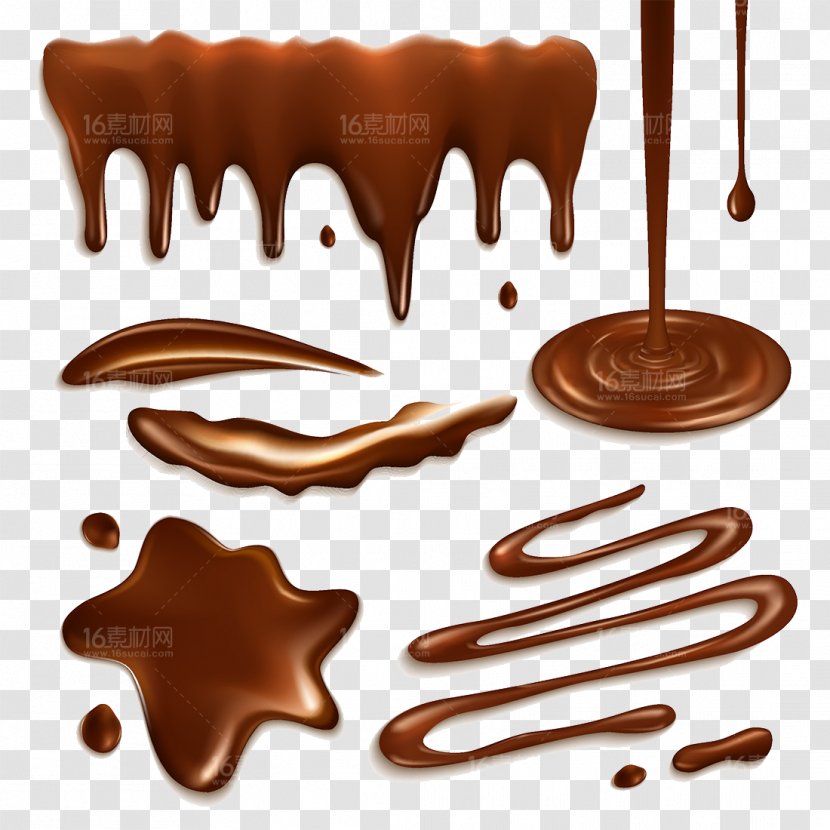 Chocolate Truffle Milkshake Bar Cake Hot - Food - Liquid Splash Design Transparent PNG