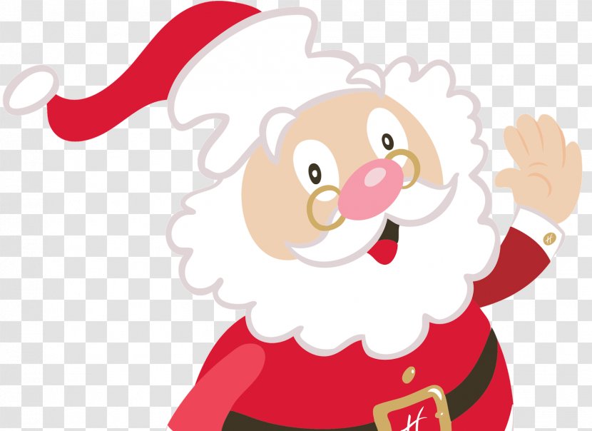 Santa Claus Christmas Ornament Father Pudding - Heart Transparent PNG