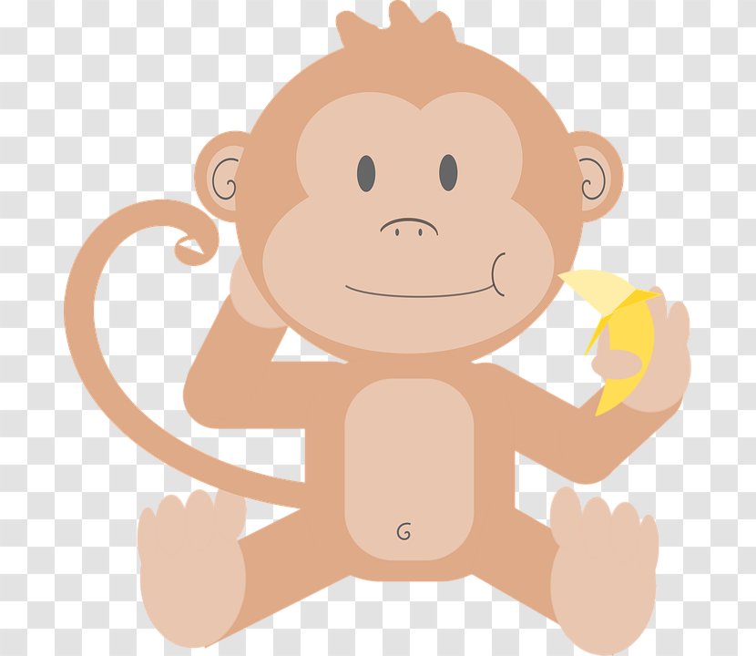 Baby Monkeys Clip Art - Cat Like Mammal - Monkey Transparent PNG