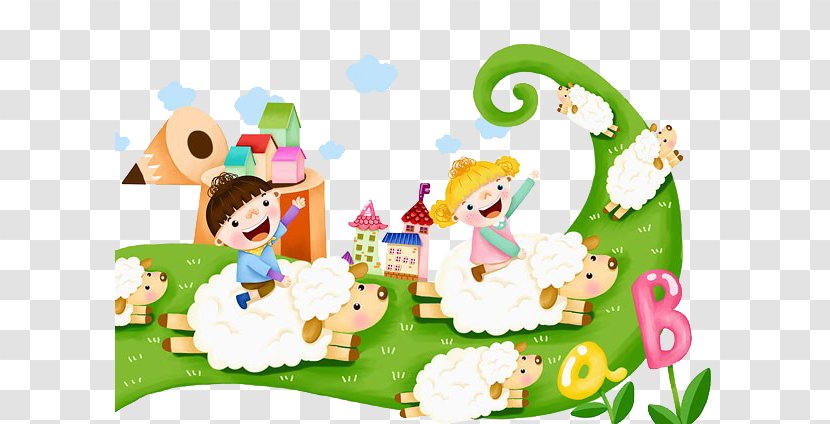 Seoul Google Images Clip Art - Fictional Character - Children And Sheep Transparent PNG
