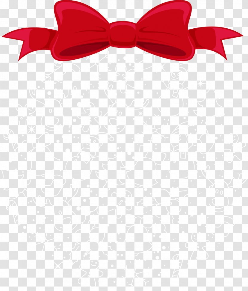 Christmas Snowflake - Red - Bow With Snowflakes Transparent PNG
