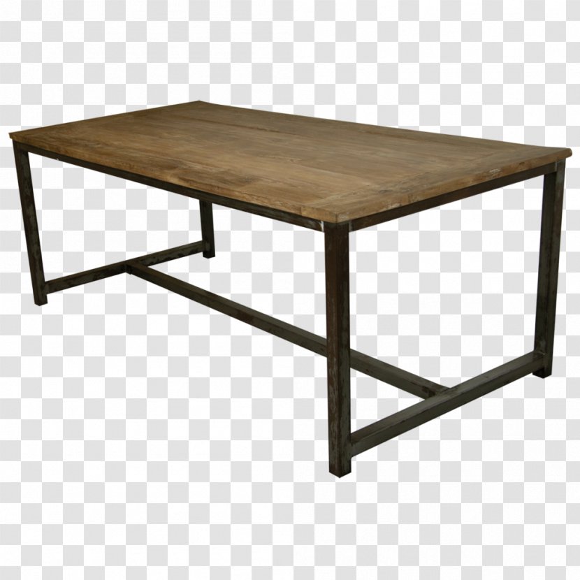Table Eettafel Industry Metal Wood Transparent PNG