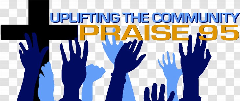 United States Internet Radio Praise 95 FM Broadcasting - Silhouette - Christian Worship Transparent PNG