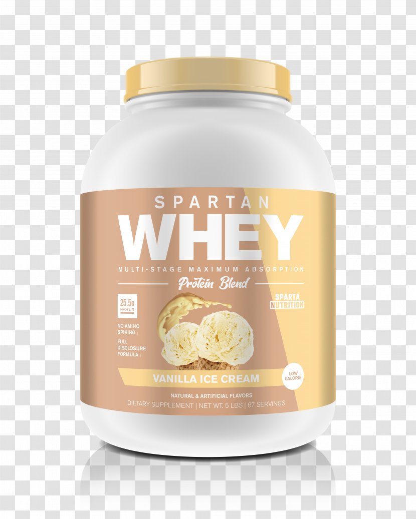 Ice Cream Dietary Supplement Whey Protein Isolate - Ingredient - Vanilla Transparent PNG