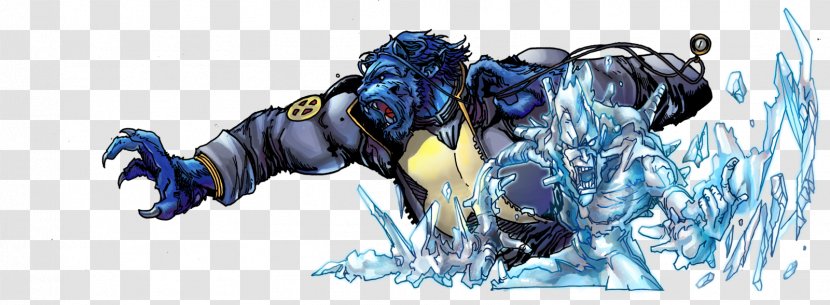 Iceman Beast X-Men Character DeviantArt - Silhouette - X Men Transparent PNG