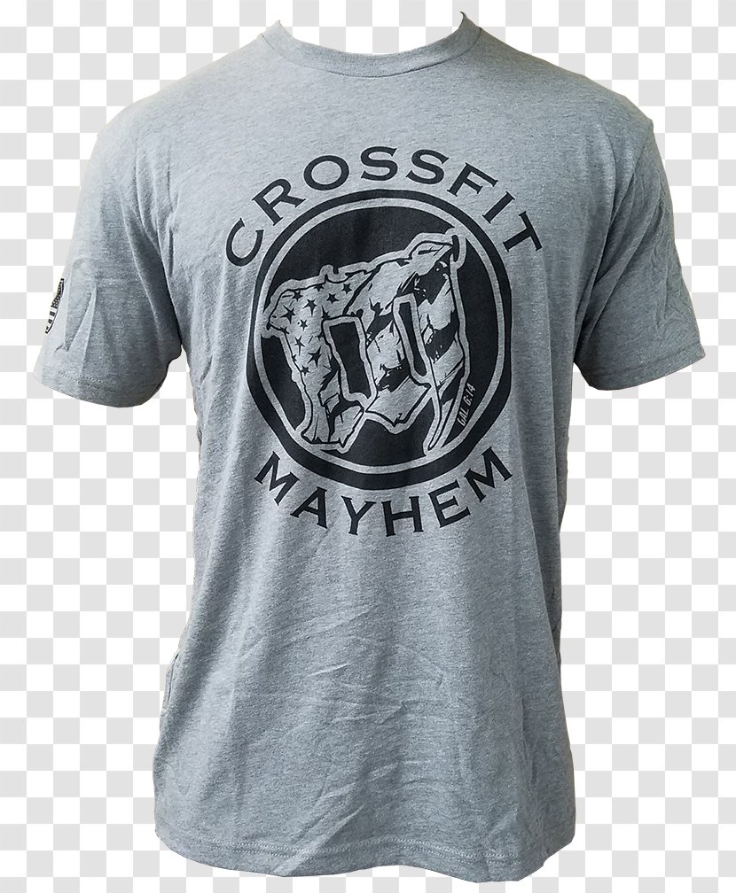 T-shirt CrossFit Mayhem Scoop Neck - Black - Grey Circle Transparent PNG
