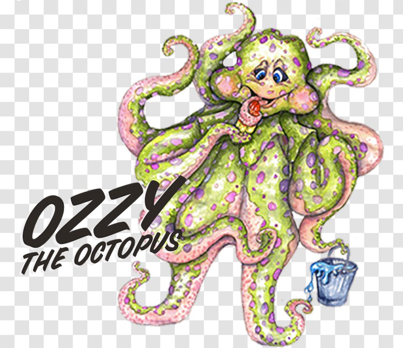 Octopus's Garden Birthday Cephalopod - Pink Transparent PNG
