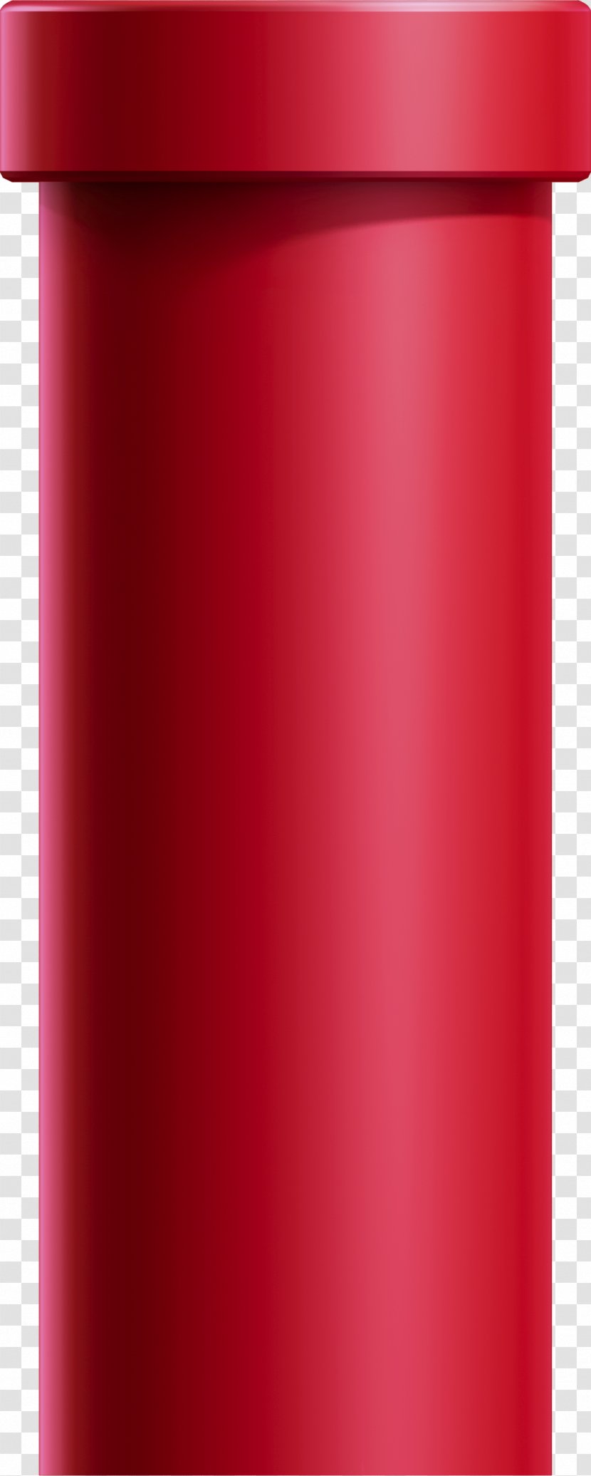 Cylinder - Red - Pipe Transparent PNG