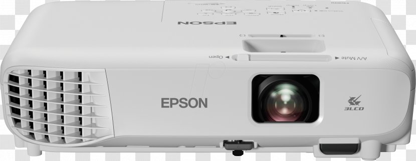 Multimedia Projectors 3LCD Epson Brightness - Electronic Device - Projector Transparent PNG