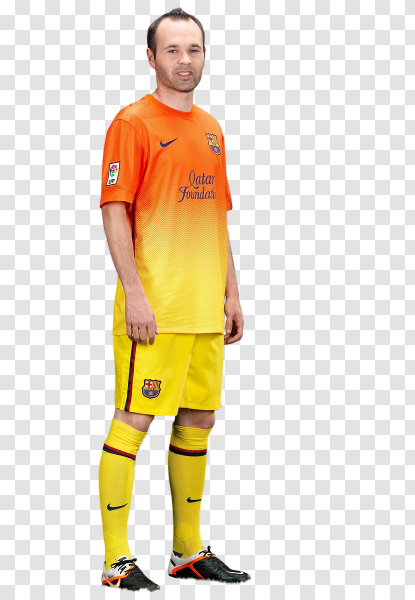 Andrés Iniesta FC Barcelona T-shirt Football Player - Clothing - Fc Transparent PNG