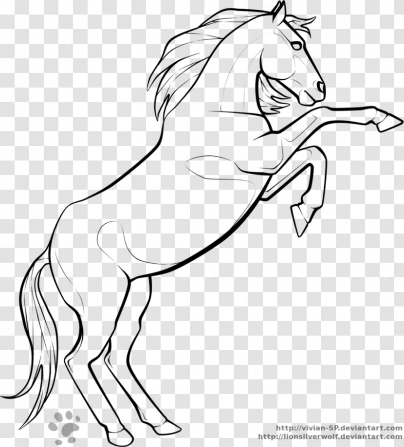 Arabian Horse Mustang American Quarter Friesian Rearing - Equestrian - Galloping Transparent PNG