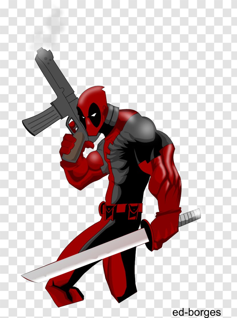 Deadpool Cartoon Comics Drawing Fan Art - Novel Transparent PNG