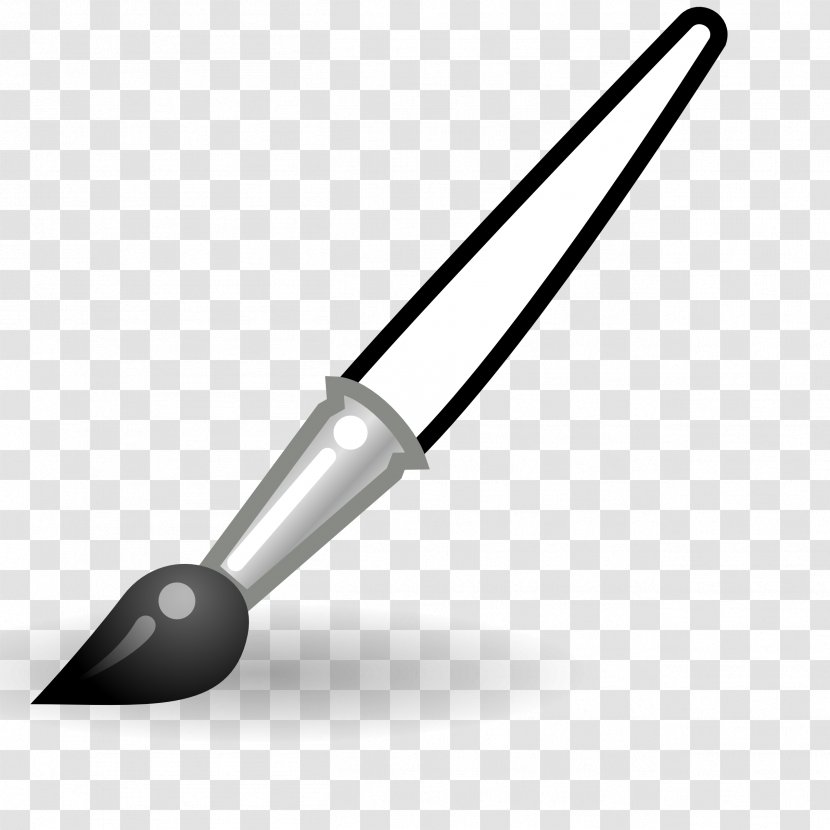 Paintbrush Painting Clip Art - Cold Weapon - Pictures Of A Paint Brush Transparent PNG