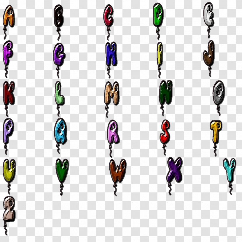 Bead Body Jewellery - Jewelry Making - Creative Alphanumeric Transparent PNG