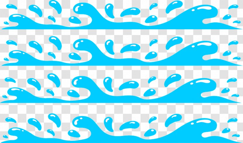 Splash Water Clip Art - Cartoon Creative Design Wave Free Transparent PNG