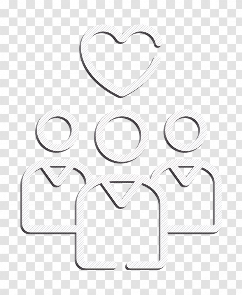 People Icon Heart Icon Charity Icon Transparent PNG