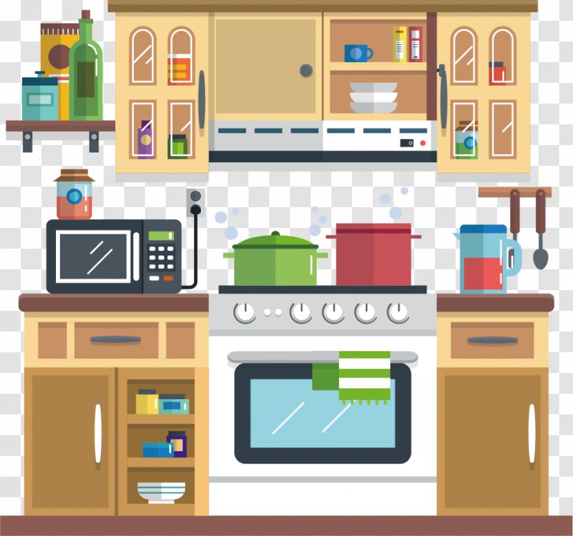 Shelf Kitchen Drawing Illustration Vector Graphics - Furniture Transparent PNG