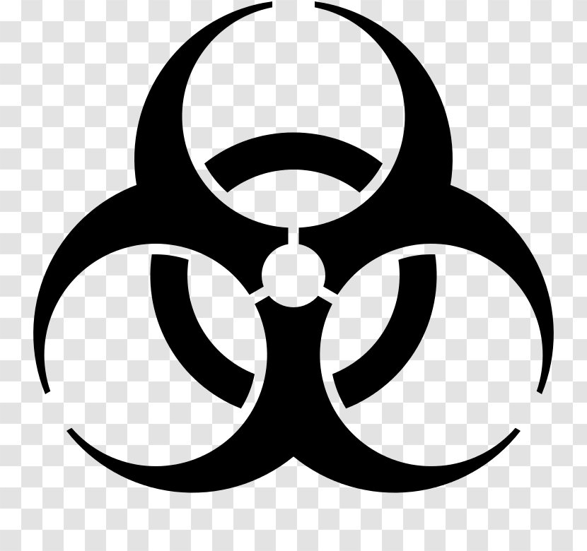 Biological Hazard Symbol Sign Clip Art - Artwork Transparent PNG