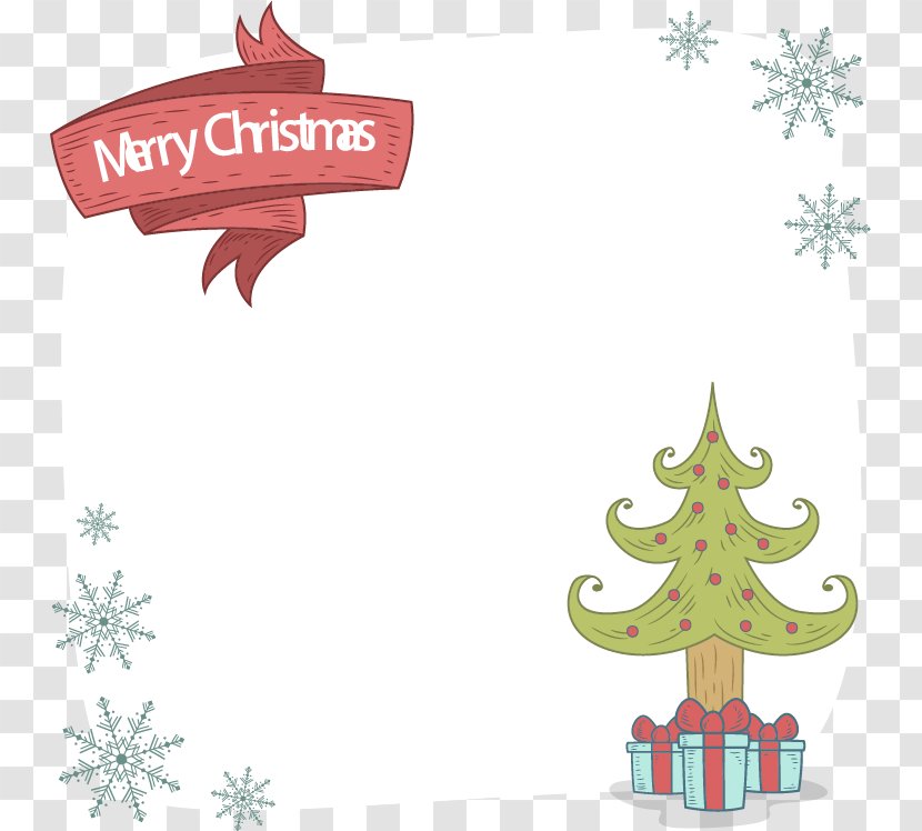 Christmas Tree Snowflake Computer File - Message Board Transparent PNG