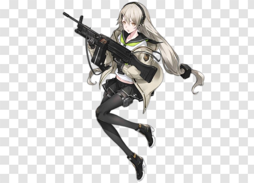 Girls' Frontline Heckler & Koch MG4 M4 Carbine 散爆網絡 Karabiner 98k - Watercolor - Girls Ak-47 Transparent PNG