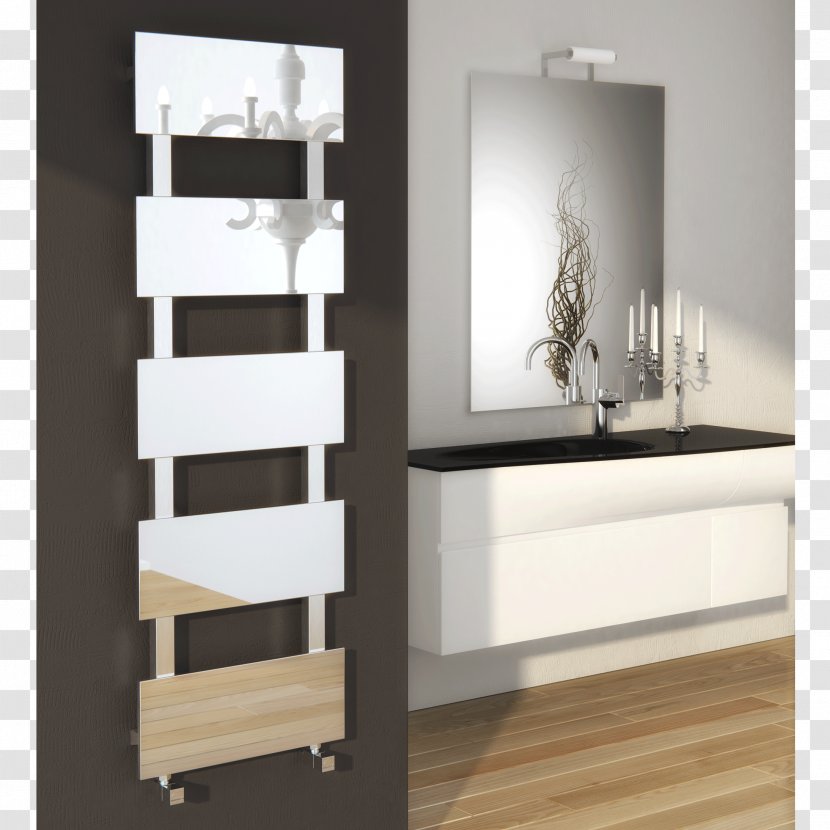 Shelf Heated Towel Rail Bathroom Cabinet Heating Radiators - Sink - Radiator Transparent PNG