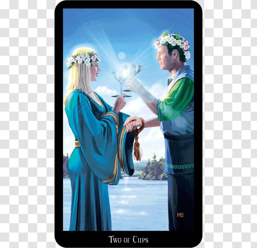 Tarot Two Of Cups Witchcraft Playing Card Suit - Three Wands - Interface Design Transparent PNG
