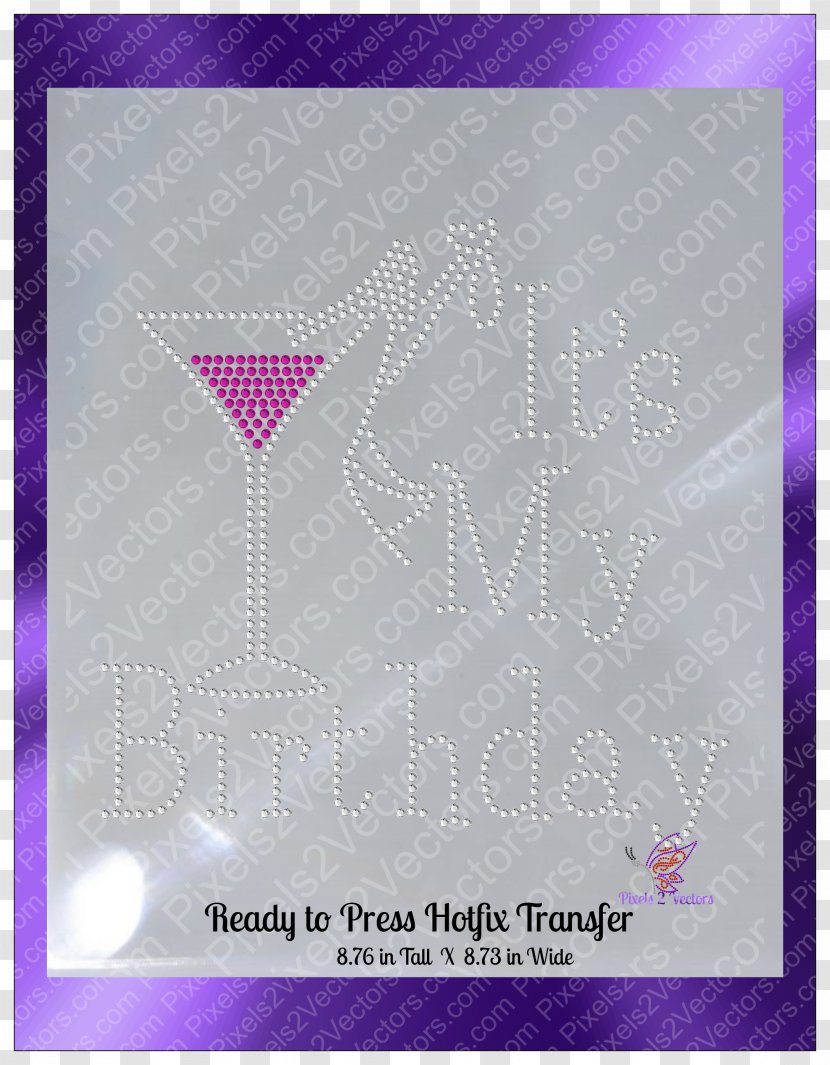 Paper Font - Violet - Its My Birthday Transparent PNG