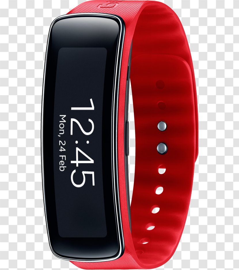 Samsung Gear Fit Galaxy S5 Smartwatch - Red Transparent PNG