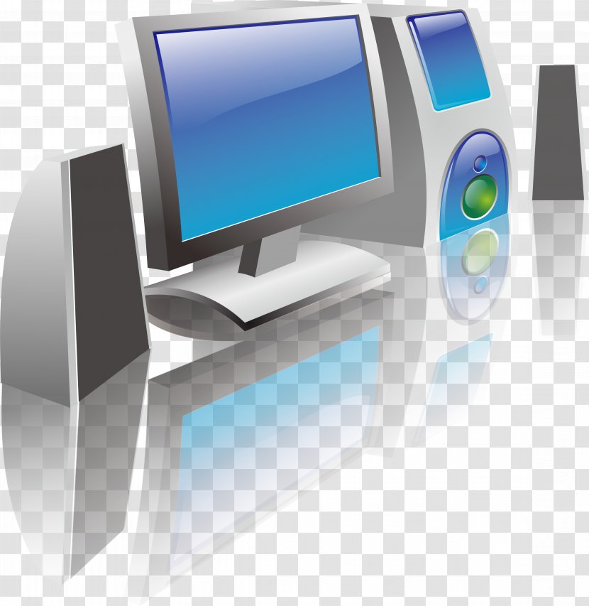 Output Device Dell Computer Icon - Vector Element Transparent PNG