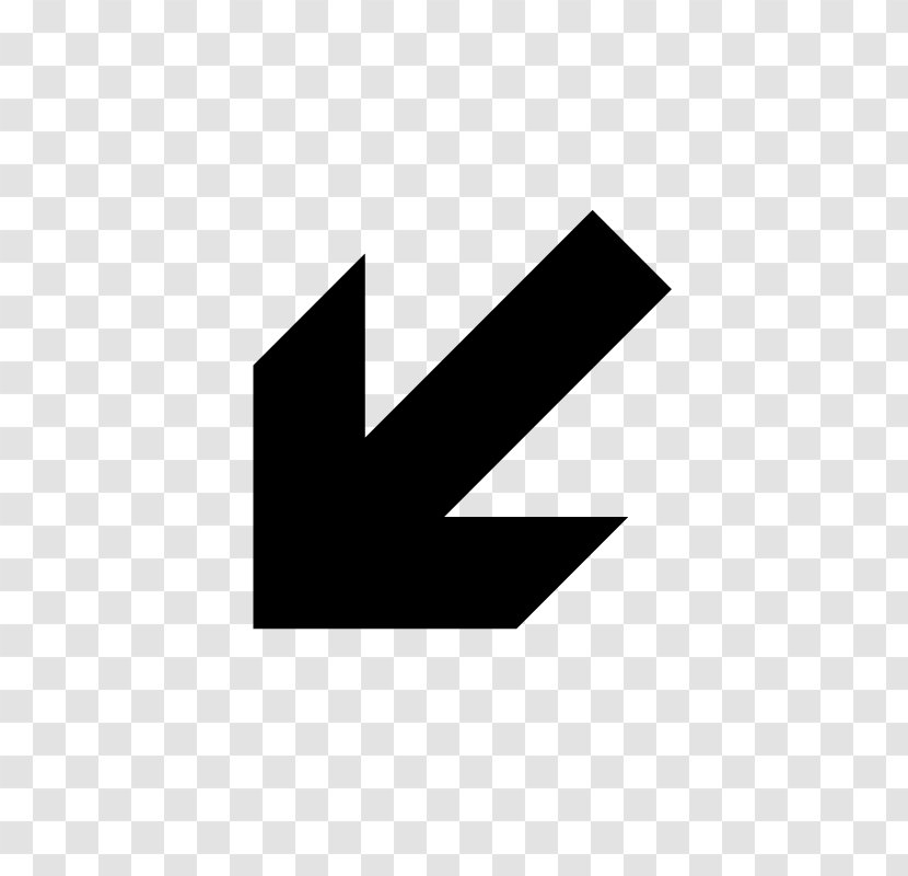 Exit Sign Logo - Black - Fleche Transparent PNG
