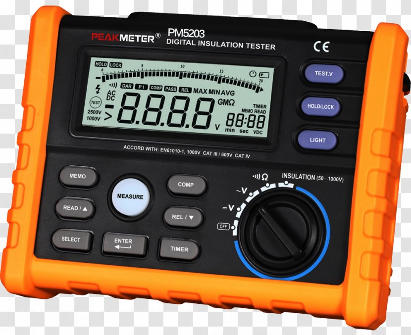 Megohmmeter Digital Multimeter Analog Signal - Ohmmeter - Alternating Current Transparent PNG